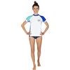 Mares Seaside Shield Woman, Maglia Rashguard Protettiva a Maniche Corte - Donna, Bianca, S