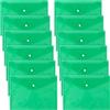 D.RECT 5530 - Cartellina portadocumenti formato A4, con bottone automatico, 12 pezzi, colore: Verde