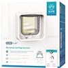 SureFlap Gattaiola con lettore di microchip Connect SureFlap Sure Petcare, tecnologia DualScan, compatibile con App mobile, colore Bianco, richiede Hub e 4 batterie AA (non incl.)