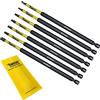 SabreCut 7 x SabreCut SCRK152TXTP 152mm TP a prova di manomissione T10 T15 T20 T25 T27 T30 T40 Set di punte per cacciavite a impatto magnetico di sicurezza compatibile con Dewalt Milwaukee Bosch Makita e altro