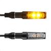 evermotor 12V 2 pezzi Moto Frecce Omologato, universale doppio LED indicatori di direzione E-MARK guscio in alluminio con bellissimo trattamento superficiale IP67 impermeabile
