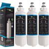 FilterLogic FFL-170P | Filtro dell'acqua compatibile con Panasonic CNRAH-257760 e CNRBH-125950 per frigorifero SBS NR-B53, NR-B54, NR-BS53 (confezione da 3)