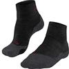 FALKE TK2 Explore Short M Sso lana filo funzionale spessi antivesciche 1 paio, Calzini da escursionismo Uomo, Nero Black-Mix 3010, 42-43