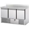Tecnodom Saladette Tecnodom 3 Porte Piano Inox e Alzatina