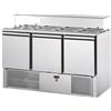 Tecnodom Saladette Tecnodom 3 Porte con Vetro Piatto Temperato