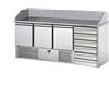 Tecnodom Saladette Tecnodom 3 Porte 6 Cassetti Neutri Piano in Granito