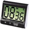 Xavax - Timer da Cucina Countdown con Grande Display Digitale Nero