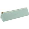 Fyore Lusso PU Astuccio in Pelle Piccolo per Sacchetta Cerniera in Metallo Portapenne Pennelli Make up (Verde)