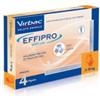 Effipro Virbac Effipro Spot-on 67mg Antiparassitario per cani taglia piccola 2-10kg 4 pipette