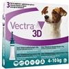 Amicafarmacia Vectra 3D Soluzione Antiparassitaria Spot-on per cani da 4-10kg Verde 3 pipette