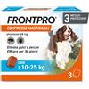 Amicafarmacia Frontpro Contro Pulci e Zecche 3 compresse masticabili per cani 10-25kg 68mg