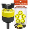 Cympad Giallo Chromatics Foam Cymbal Pad Set - Rondelle in schiuma a memoria di forma ad alta densità per migliorare il suono e la durata, adatte a tutti i supporti per piatti - 40/15mm