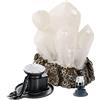 Hydor Kit Decorazione Acquario KIT BOX CRYSTAL SHOW, Cristallo, in Resina Atossica, con Aeratore e Diffusore Bolle, Luce Led Blu