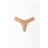 Tezenis Perizoma Sgambato In Pizzo Riciclato Donna Naturale