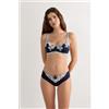 Intimissimi Slip Senza Cuciture In Cotone Pretty Flowers Blu