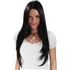 WIG ME UP Parrucca Colore Nero con Riga in mezzo 3217-2