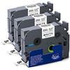 XemaX 3x XemaX Nastro per Etichette Compatibile con Brother P-touch TZe-231 Nero su Bianco Brother 12 mm 0,47 Nastri per Etichettatrice Brother PT-H105 H100LB 1010 1000 P300BT H100R D400 E100 H110