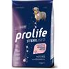 Prolife Sterilised Cane Sensitive Medium Large Maiale e Riso - 12 kg Monoproteico crocchette cani Croccantini per cani