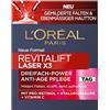 L'Oréal Paris Cura del giorno, rassodante e rinforzante per la cura del viso con effetto 3 volte, con acido ialuronico, vitamina C e pro-retinolo, Revitalift Laser X3, 50 ml