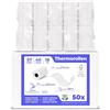 SWIPARO® - Rotoli POS 57x40x12 - Rotolo 57mm x 18m x 12mm di carta termica per ricevute Bancomat - Rotolini compatibili con dispositivi POS - [50x]