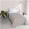 Italian Bed Linen Trapuntino Estivo Romantic, Champagne/Silver, Singolo