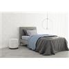 Italian Bed Linen Completo letto 100% Cotone TRENDY CHIC, Piazza e Mezza, Azzurro