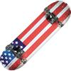NEXTREME TRIBE PRO USA FLAG - Skateboard accattivante con bandiera degli Stati Uniti! Misure 79x20 cm - Peso max utente 90 kg