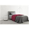Italian Bed Linen Completo letto 100% Cotone TRENDY CHIC, Piazza e Mezza, Fragola