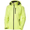 Helly Hansen W Crew Hooded Jacket Sunny Lime Womens XS