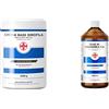 AIESI & reg; Crema Base Idrofila emulsione neutra magra pura barattolo da 1 Kg ideale per uso Farmaceutico & reg; Olio di Mandorle Dolci F.U. puro 100% spremuto a freddo per uso Farmaceutico