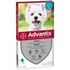 Bayer prodotti veterinari Advantix spot on 1 pipetta 1 ml cani da 4 a 10 kg