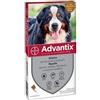 Bayer prodotti veterinari Advantix spot on 4 pipette 6 ml cani da 40 a 60 kg 4 pipette