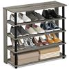 Furinno Turn-N-Tube Scarpiere, Legno, Grigio rovere francese, taglia unica