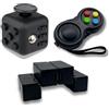 Yeefunjoy 3Pcs Nero Fidget Toys Giocattolo per Le Dita Cubo, Fidget Pad, Cubo Infinito Killing Time Anti-Stress Ansia Relief Giocattoli, Passare Il Tempo Ufficio in Aula Regalo per Adulti e Bambini