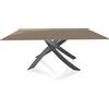 BONTEMPI CASA tavolo con struttura antracite ARTISTICO 20.00 180x106 cm