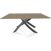 BONTEMPI CASA tavolo con struttura antracite ARTISTICO 20.00 180x106 cm