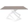 BONTEMPI CASA tavolo con struttura bianca ARTISTICO 20.13 160x90 cm
