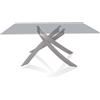 BONTEMPI CASA tavolo con struttura grigio chiaro ARTISTICO 20.13 160x90 cm