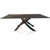 BONTEMPI CASA tavolo con struttura nero lucido ARTISTICO 20.01 200x106 cm