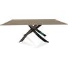 BONTEMPI CASA tavolo con struttura nero lucido ARTISTICO 20.01 200x106 cm