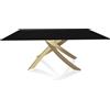 BONTEMPI CASA tavolo con struttura oro ARTISTICO 20.00 180x106 cm