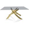 BONTEMPI CASA tavolo con struttura oro ARTISTICO 20.13 160x90 cm