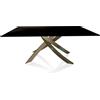 BONTEMPI CASA tavolo con struttura ottone anticato ARTISTICO 20.00 180x106 cm
