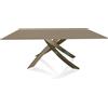BONTEMPI CASA tavolo con struttura ottone anticato ARTISTICO 20.00 180x106 cm