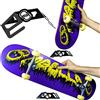 MEOLLO Supporto gancio per skateboard, verticale e orizzontale (100% Acciaio)