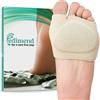 Pedimend Cuscinetti metatarsali per donne e uomini, cuscino per avampiede - Manicotti in gel - Calzini morbidi in tessuto per supporto piedi sollievo dal dolore, nero, taglia L (UK 6-11)