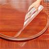 DG Catiee Tovaglia in PVC trasparente, protezione per tavolo rotondo, in plastica trasparente, antiscivolo, impermeabile, protezione per mobili (rotonda, 120 cm)