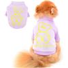 PAIDEFUL Pigiama per Cani di Taglia Piccola Media Maglioni Foderato in Pile Camicie Cappotto Caldo Pullover Invernale Cucciolo Chihuahua Abbigliamento per Gatti Clima Freddo Autunno Viola XL