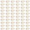 TOAOB THE ONE AND ONLY BABY TOAOB 200 pezzi Perline di Conchiglia in Naturale Beige 12 a 14 mm Ovali per Braccialetti Fai da Te Creazione di Gioielli Collana Orecchini Bracciali Ciondoli Decorazioni Casa
