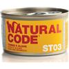 Natural Code Per Gatti Adulti Sterilizzati da 85 gr Gusto STERIL03 - Tonno e Alghe